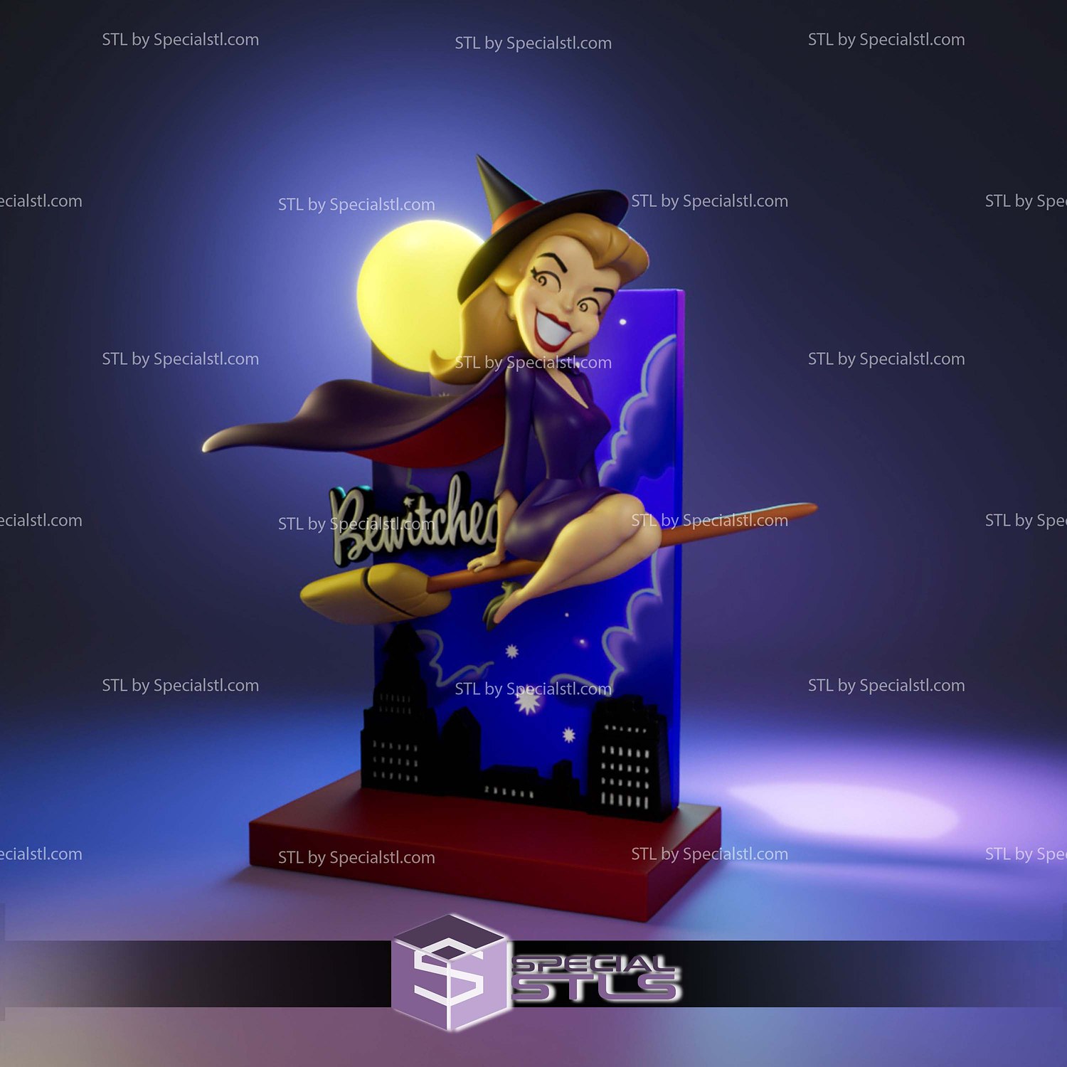 Bewitched Samantha Sculptures 3D Printing STL Model — view 4