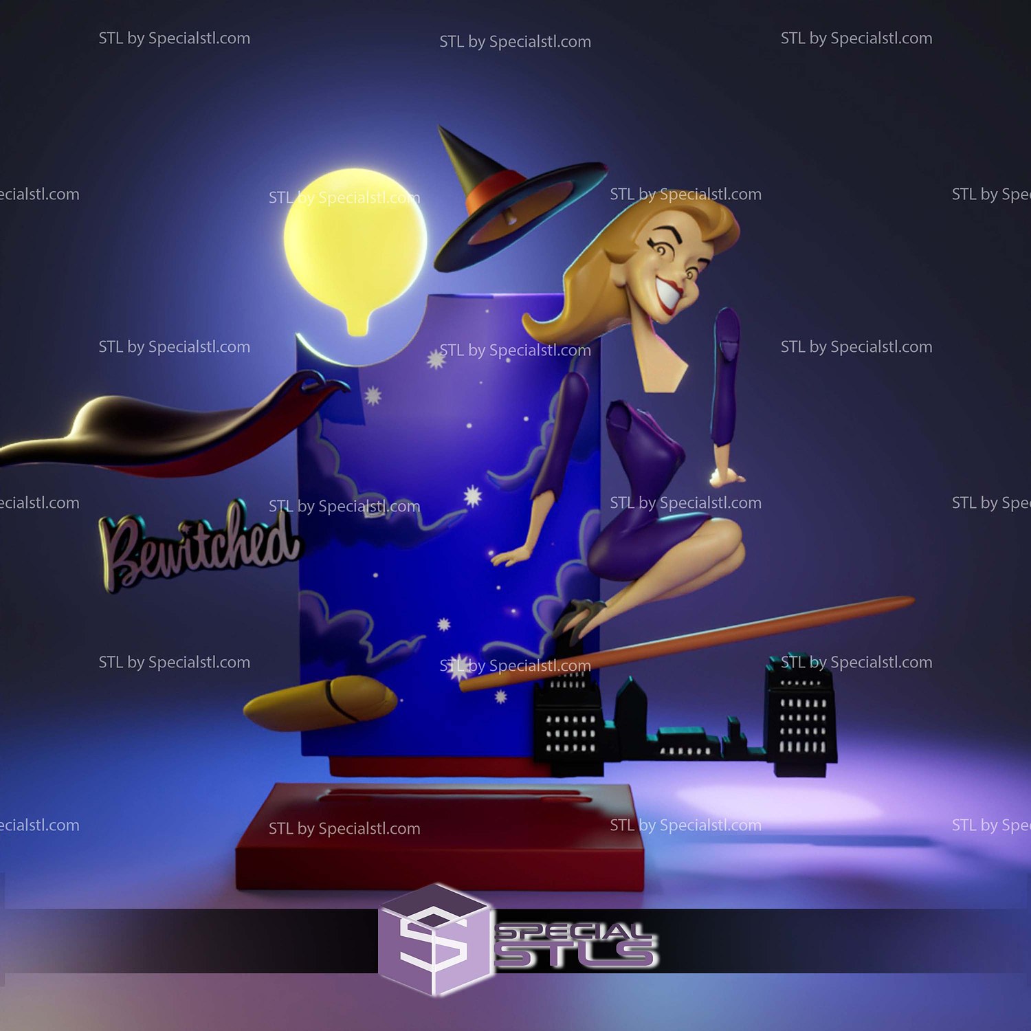 Bewitched Samantha Sculptures 3D Printing STL Model — view 5