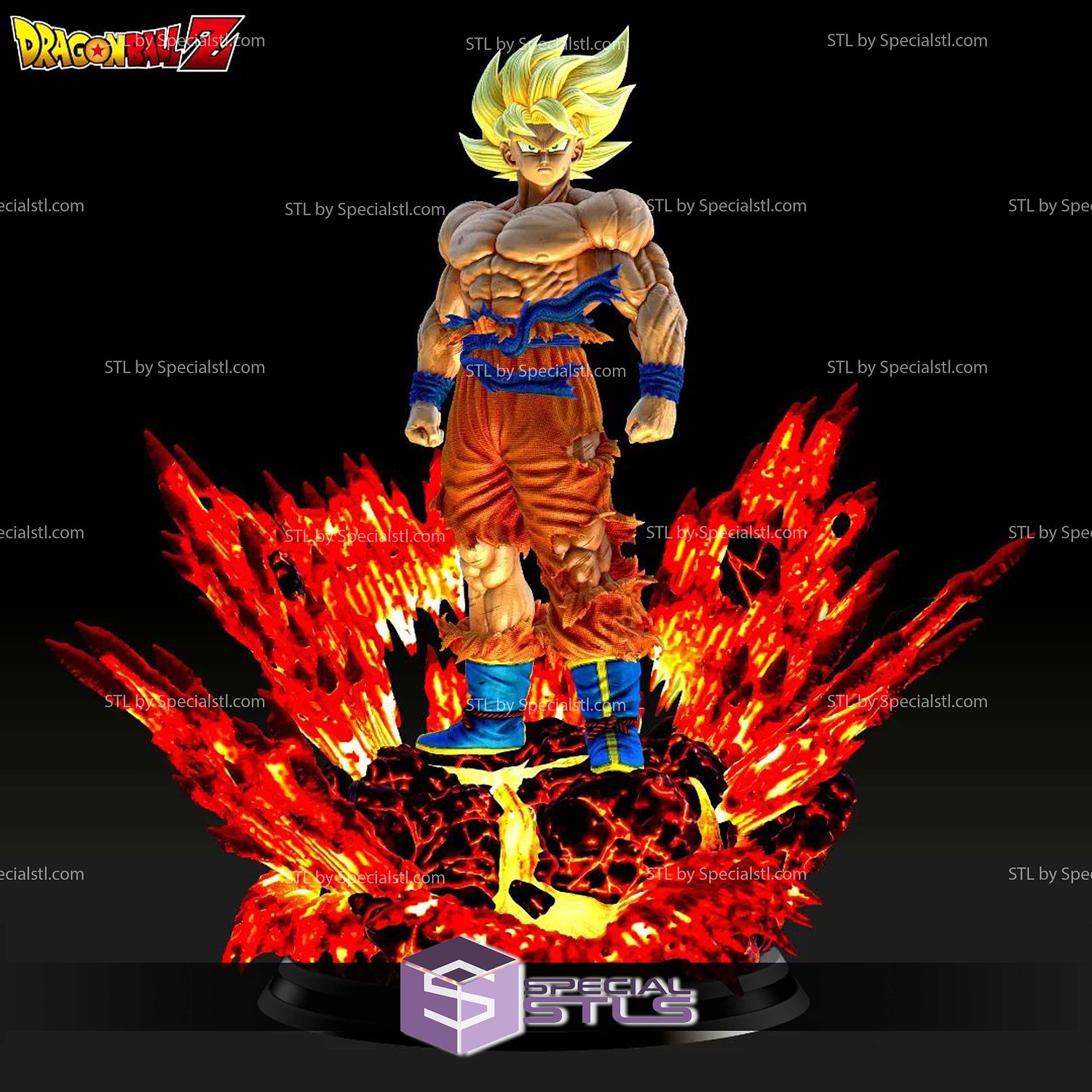 Goku Namek Magma 3D Printer Files STL Model — view 2