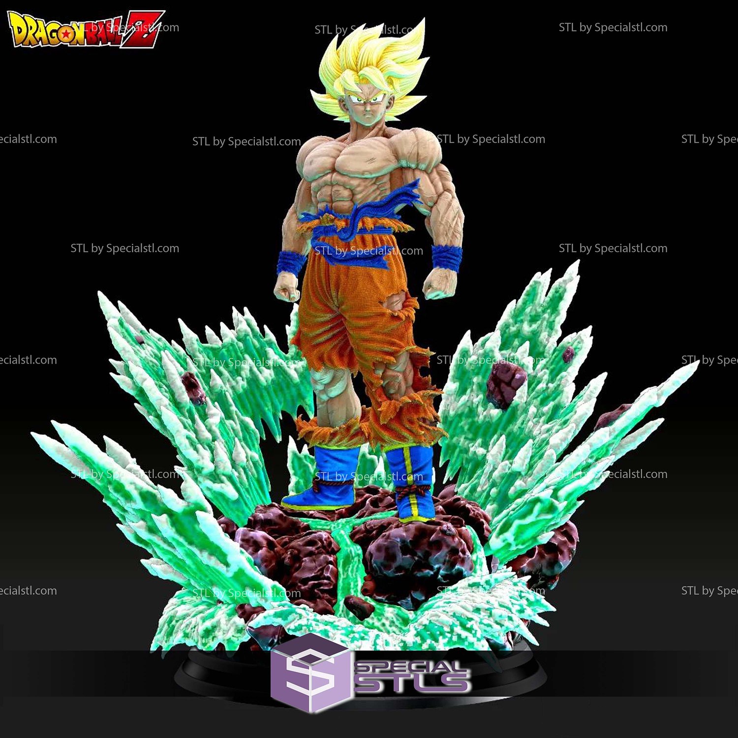 Goku Namek Magma 3D Printer Files STL Model — view 3