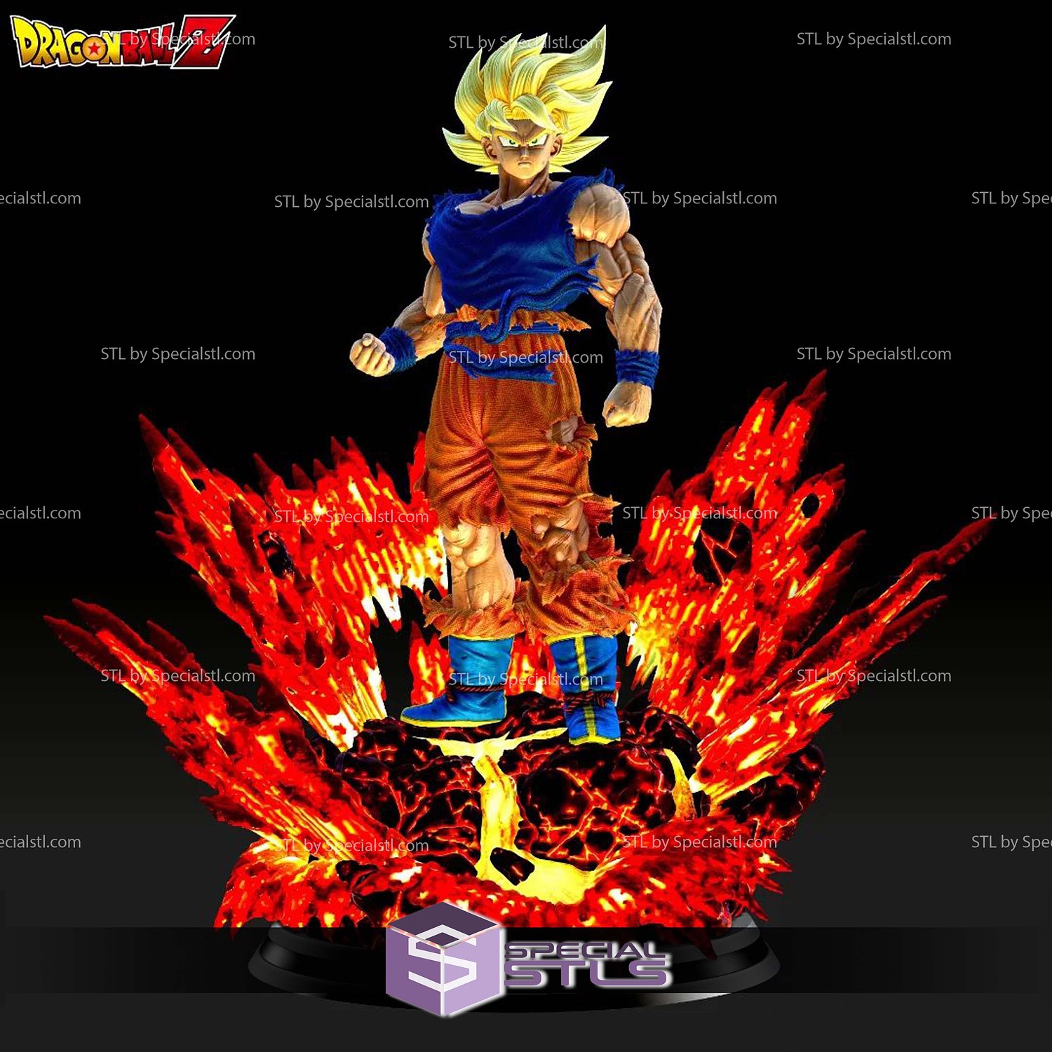 Goku Namek Magma 3D Printer Files STL Model — view 5