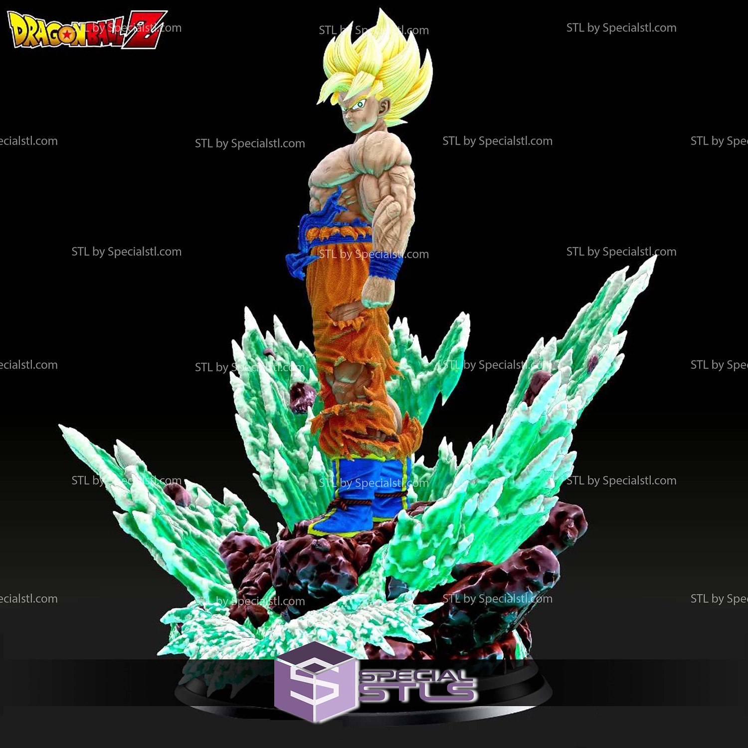 Goku Namek Magma 3D Printer Files STL Model — view 6