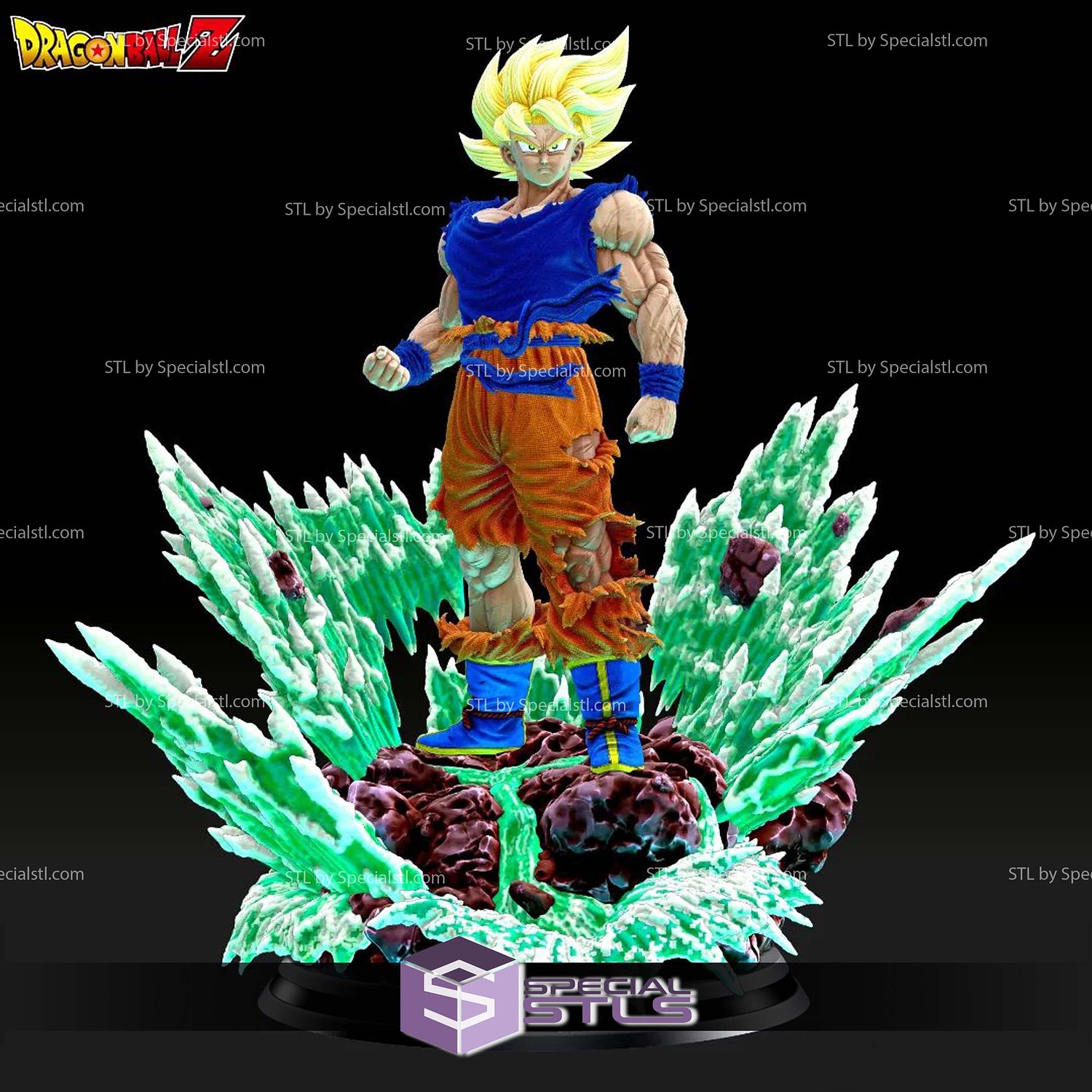 Goku Namek Magma 3D Printer Files STL Model — view 7