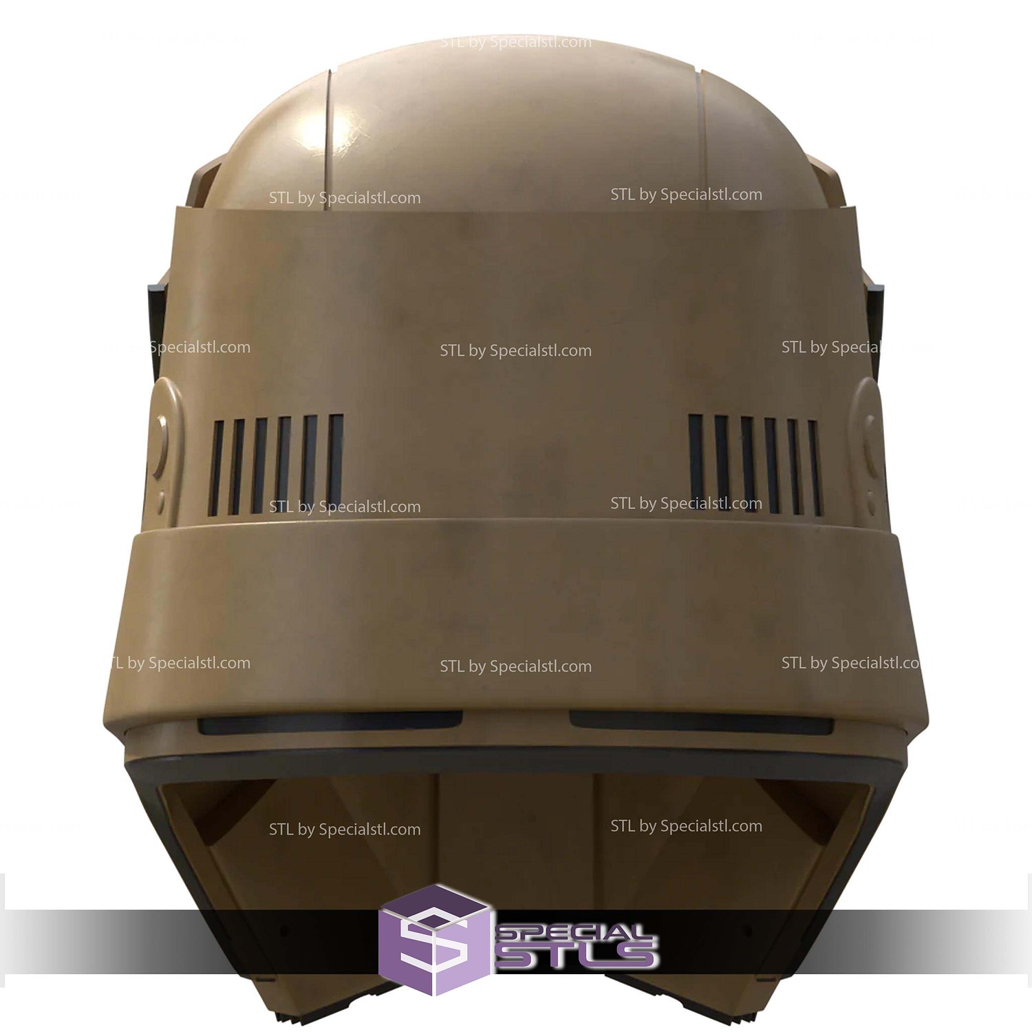 Cosplay STL Files Star Wars Rogue One Inspired Shoretrooper Helmet 3D Model — view 3