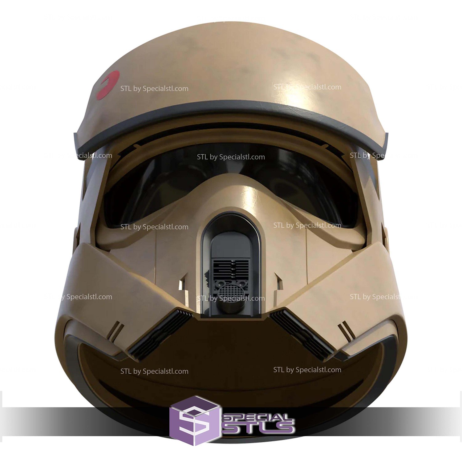 Cosplay STL Files Star Wars Rogue One Inspired Shoretrooper Helmet 3D Model — view 8