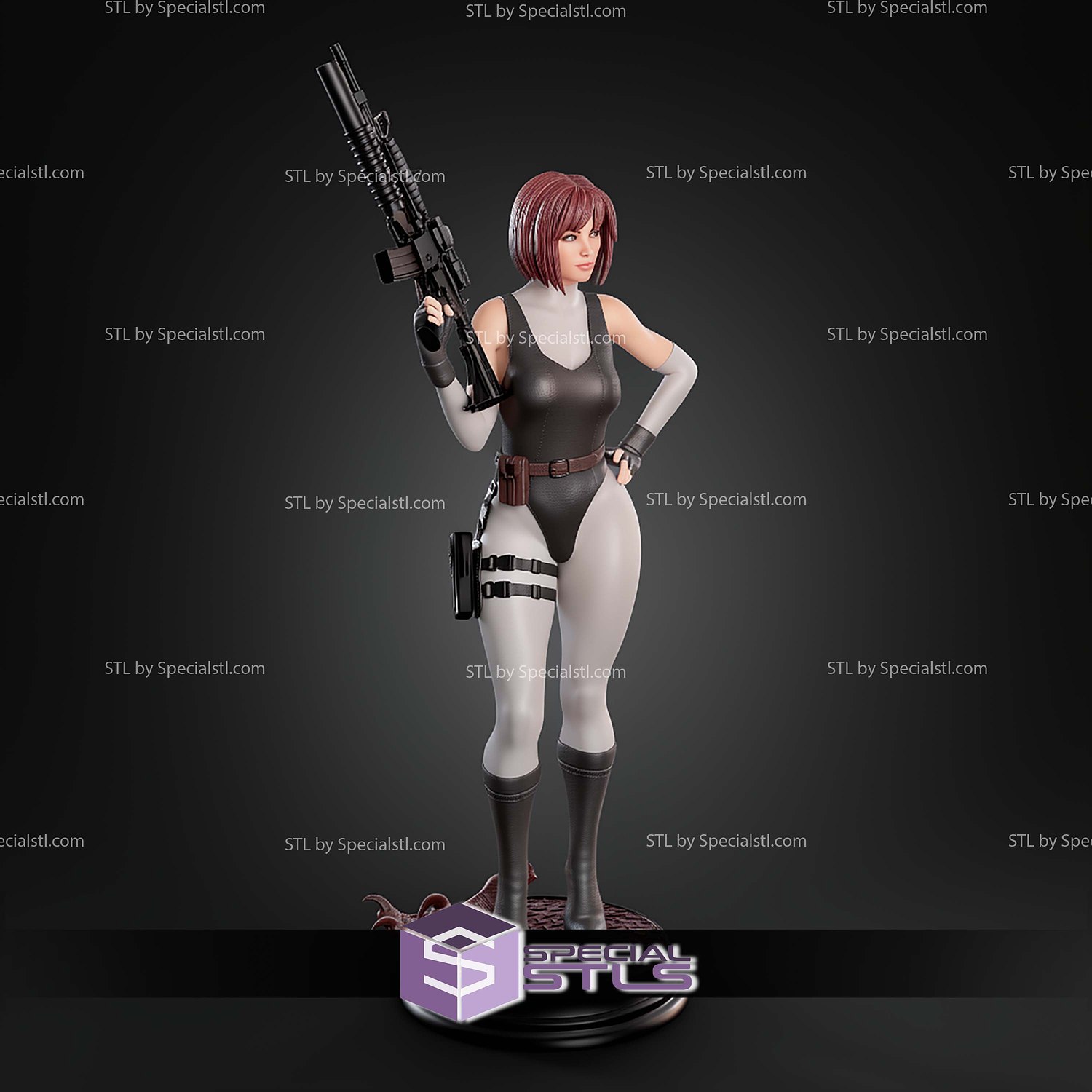 Regina Dino Crisis V2 STL Files 3D Model — view 4