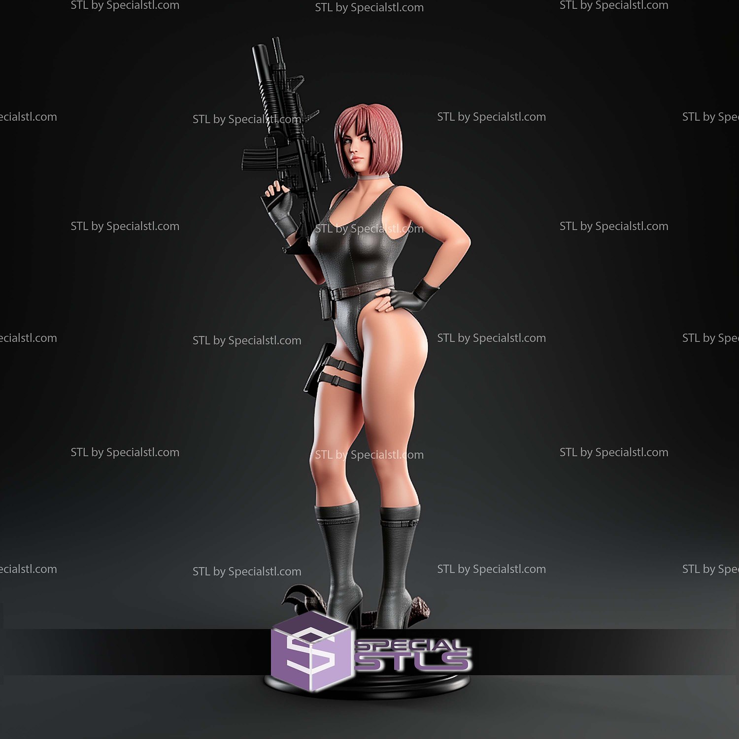 Regina Dino Crisis V2 STL Files 3D Model — view 5