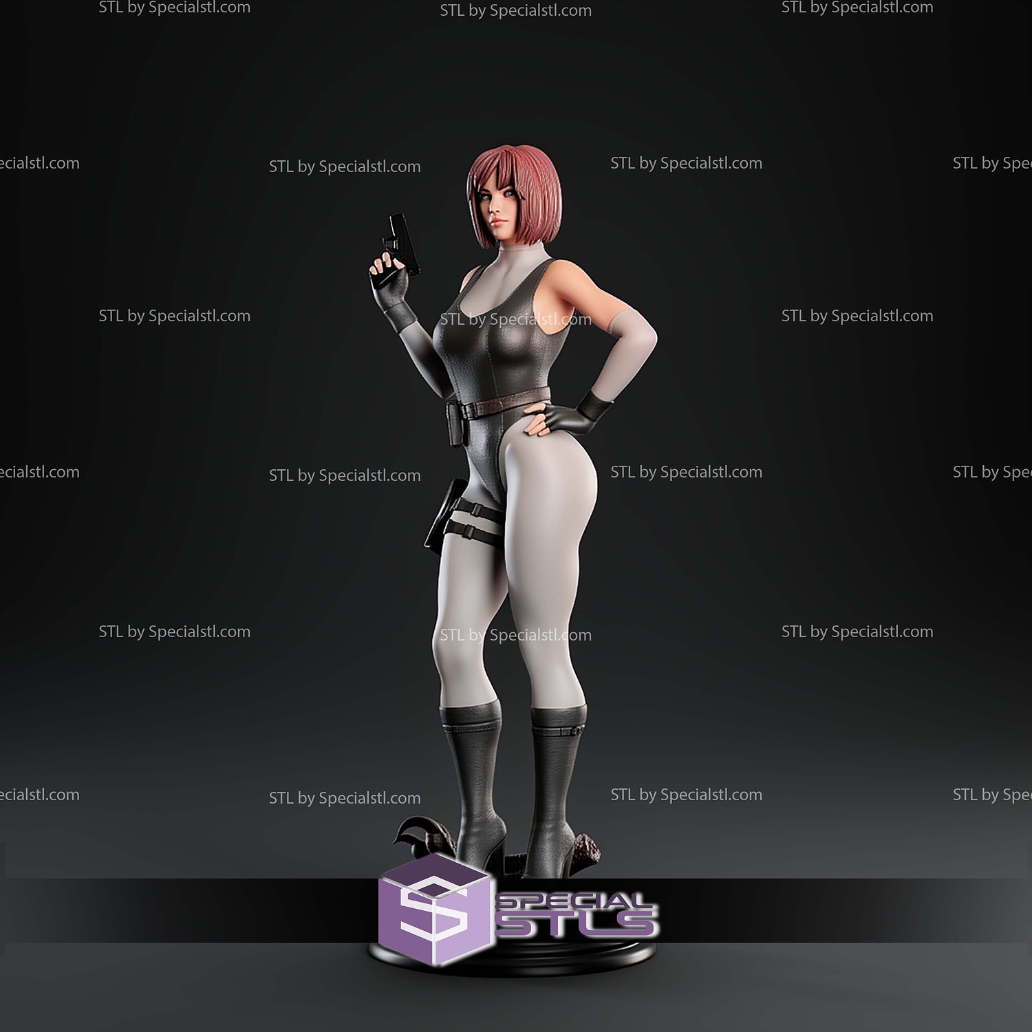 Regina Dino Crisis V2 STL Files 3D Model — view 6