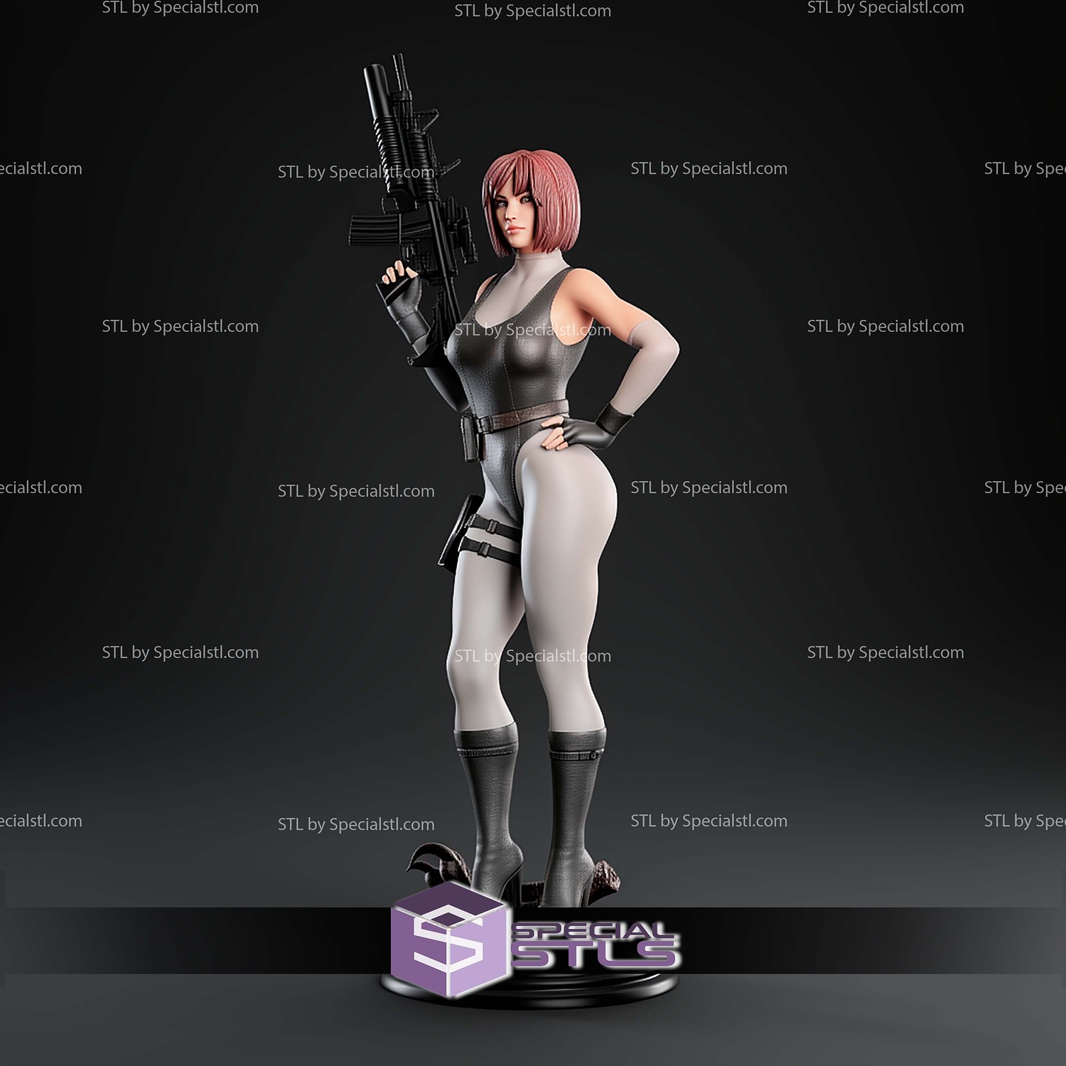 Regina Dino Crisis V2 STL Files 3D Model — view 7