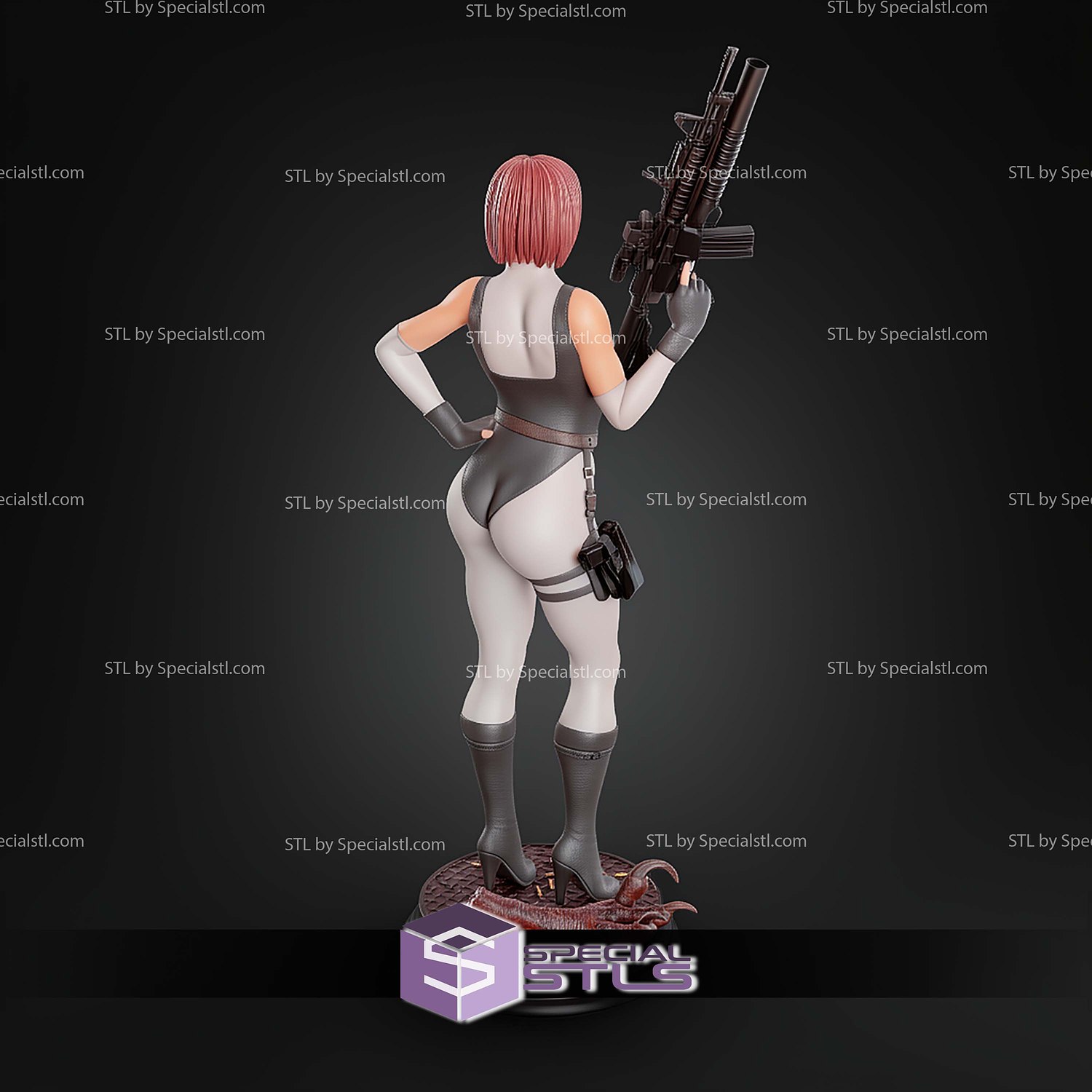 Regina Dino Crisis V2 STL Files 3D Model — view 8