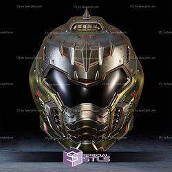 Cosplay STL Files Doom Dark Ages Helmet V2 3D Model