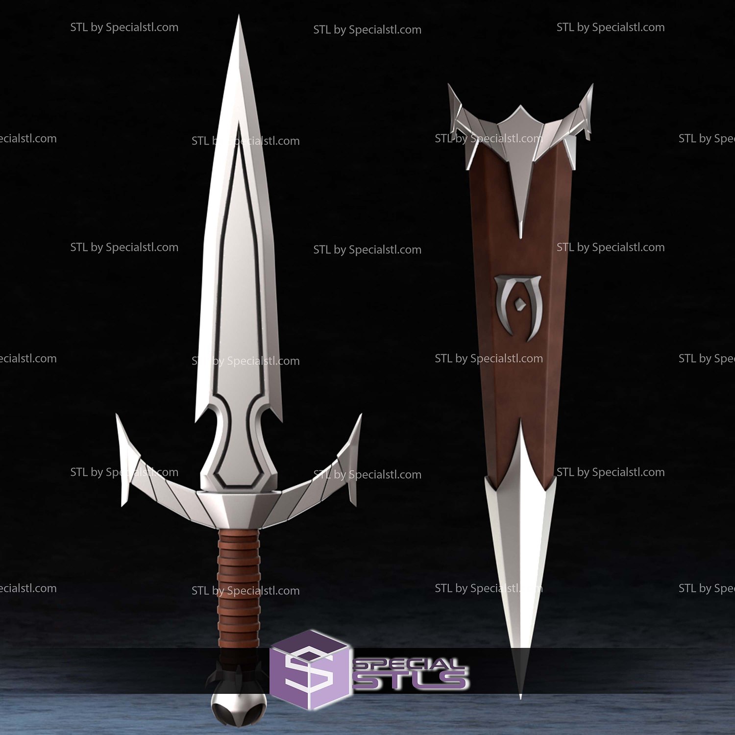 Cosplay STL Files Mehrunes Dagger Skyrim 3D Model — view 3