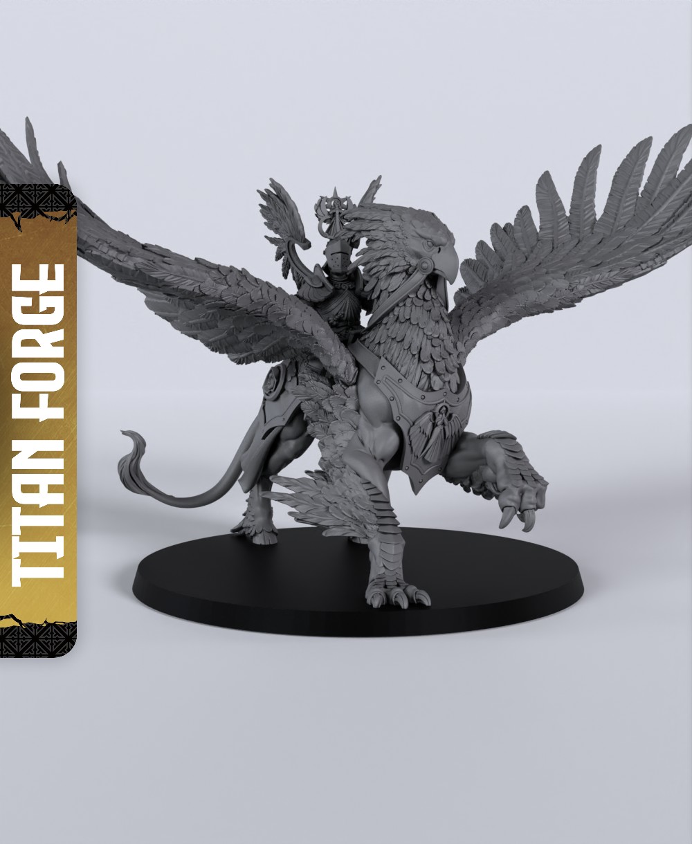 KoE Hippogriff - With Free Dragon  - 5e DnD Inspired for RPG and Wargamers 3D STL Model