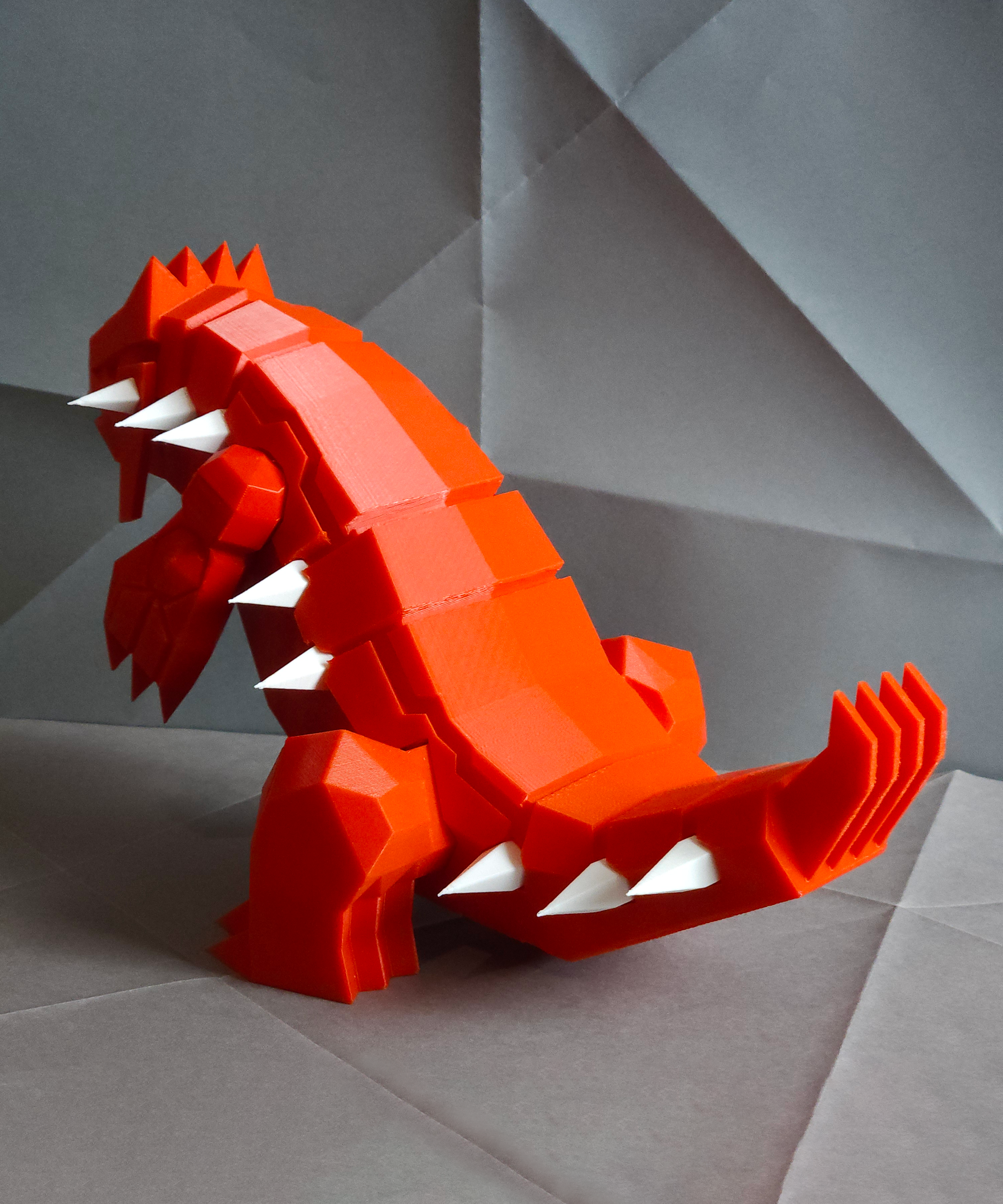 Groudon Low Poly Pokemon 3D STL Model