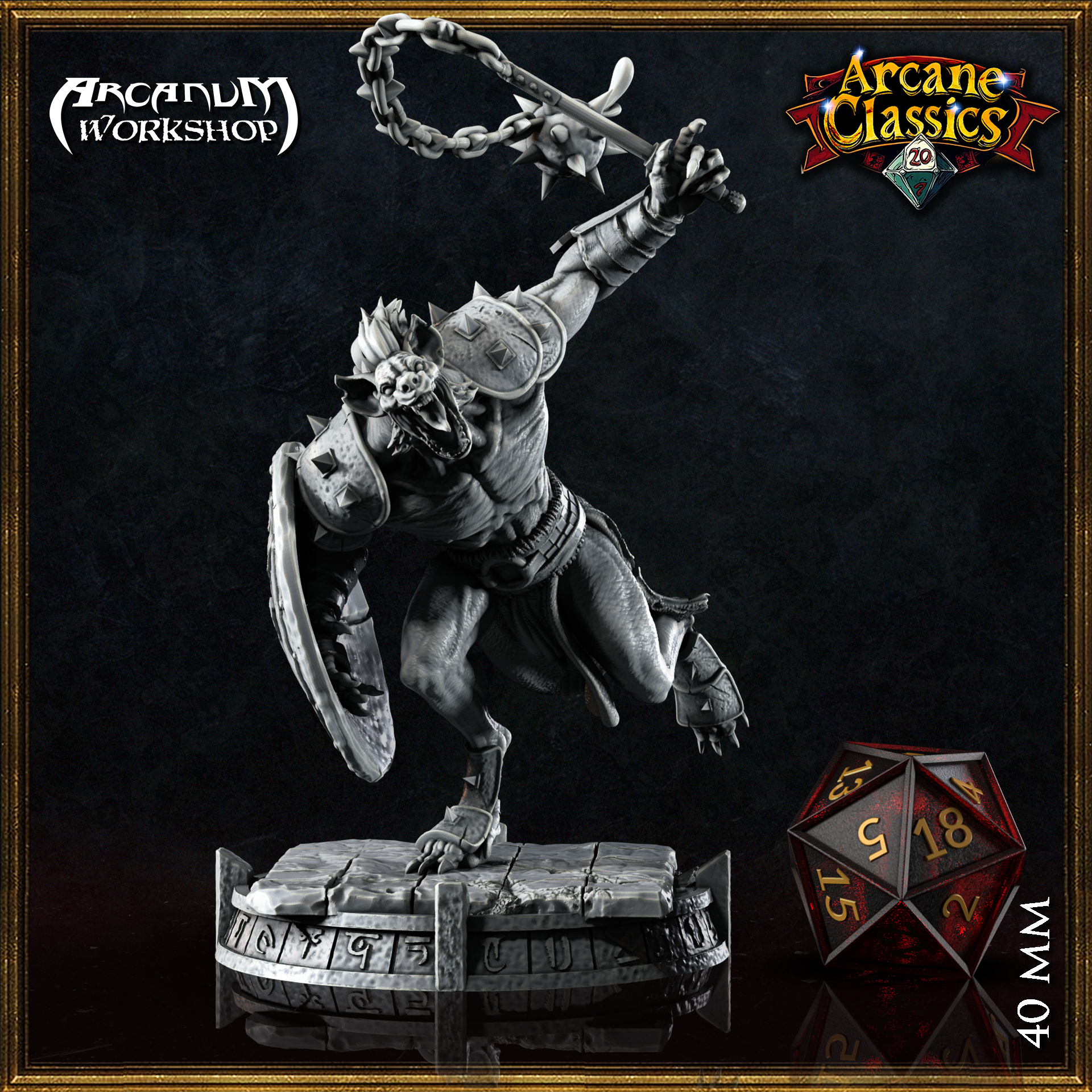 Gnoll MorningStar (40mm) 3D STL Model