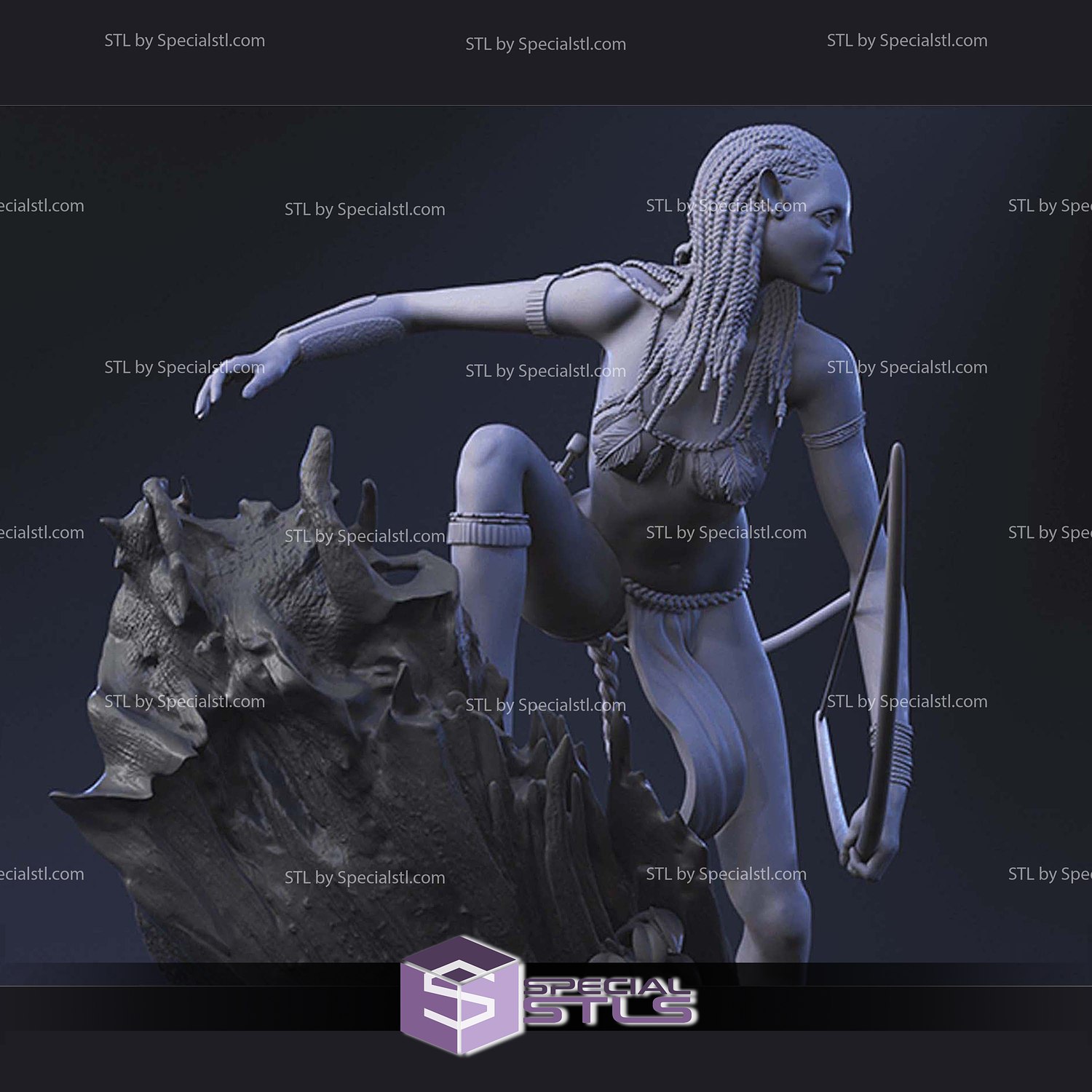 Avatar Neytiri 3D Printer Files STL Model — view 2