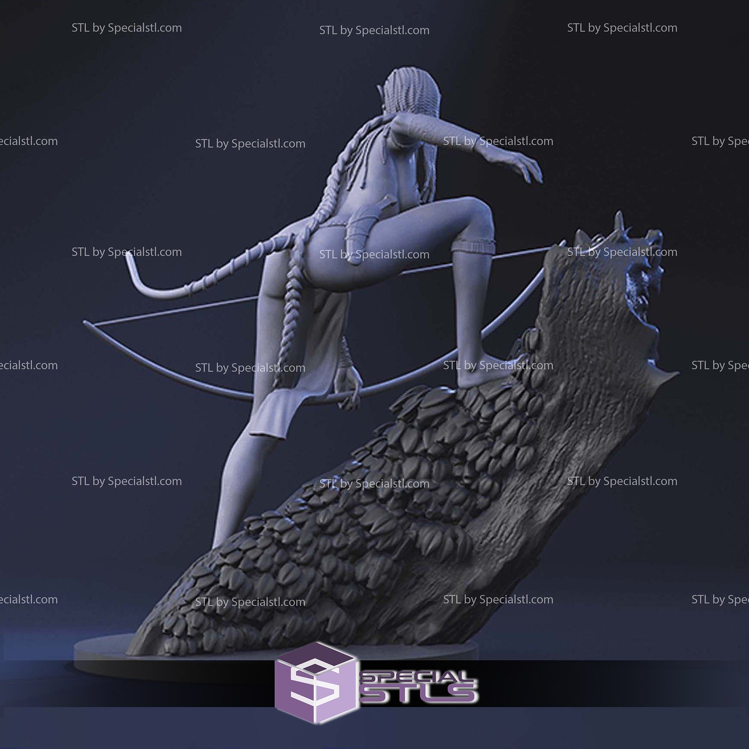 Avatar Neytiri 3D Printer Files STL Model — view 4