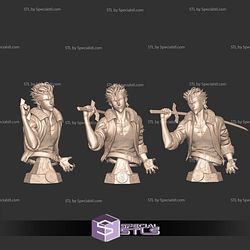 Grimmjow 1-8 Scale Bust 3D Printer Files STL Model