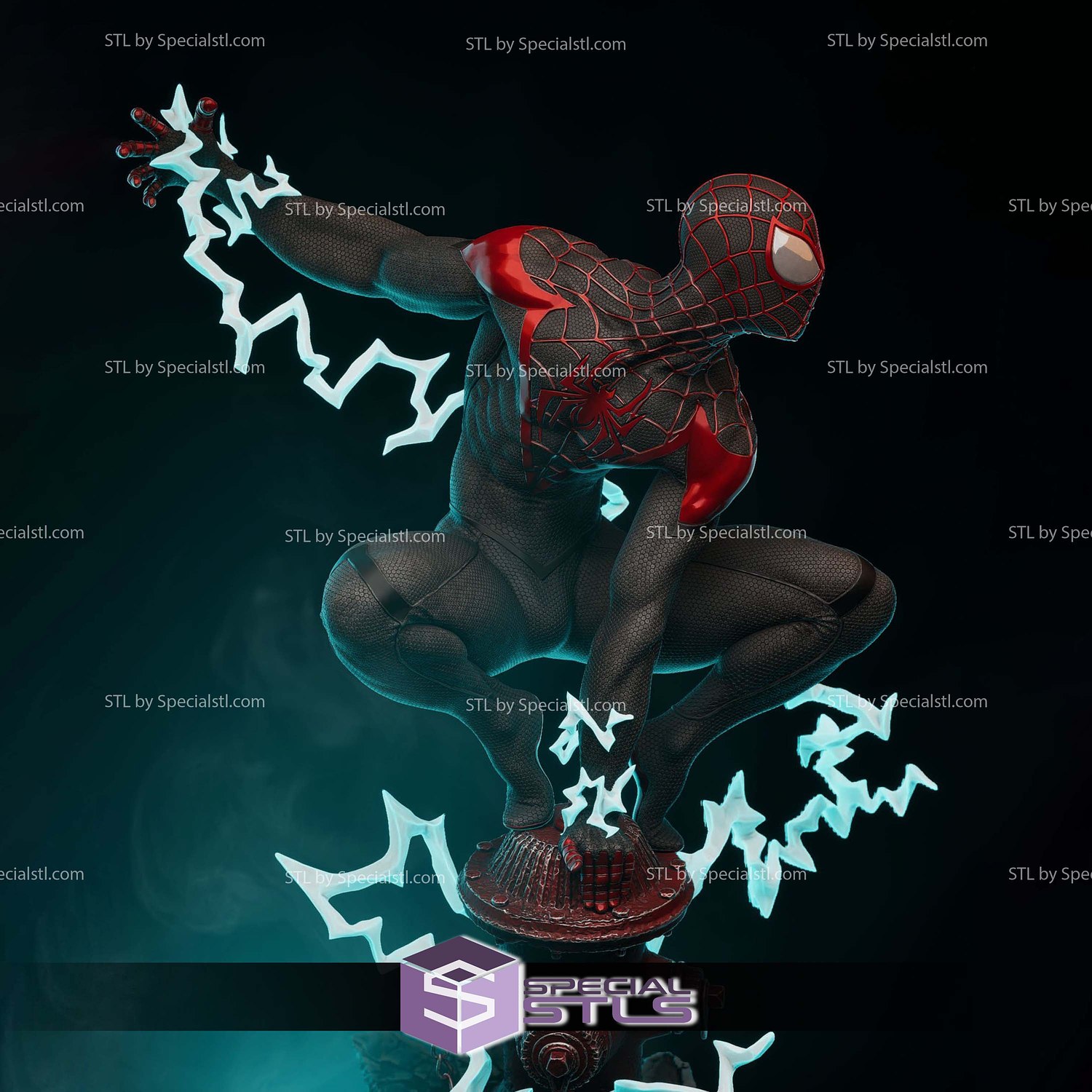 Miles Morales Thunder 1-6 3D Printer Files STL Model — view 2