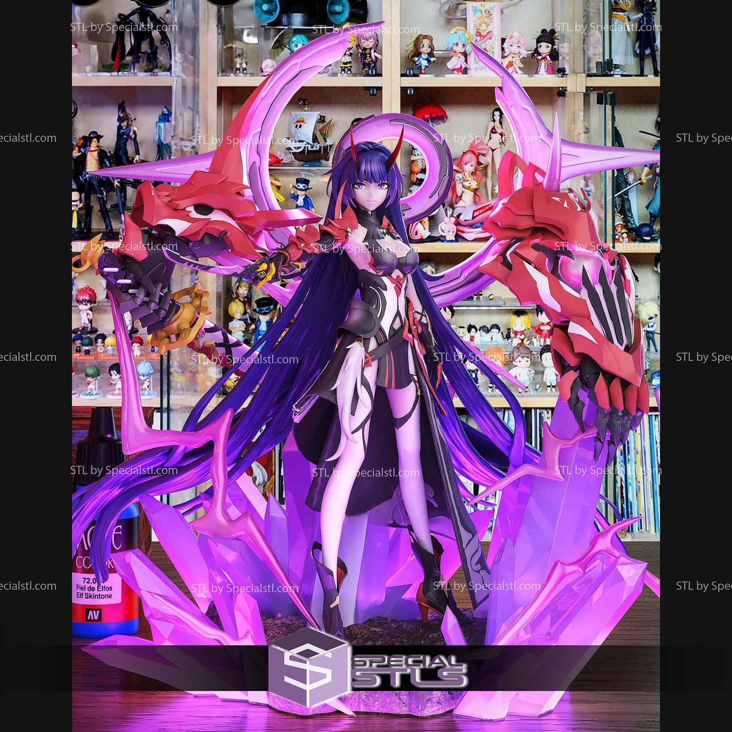 Herrscher of Thunder Raiden Mei STL Files 3D Model — view 5