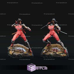Taki Soulcalibur Body Suit Sculptures 3D Printing STL Model