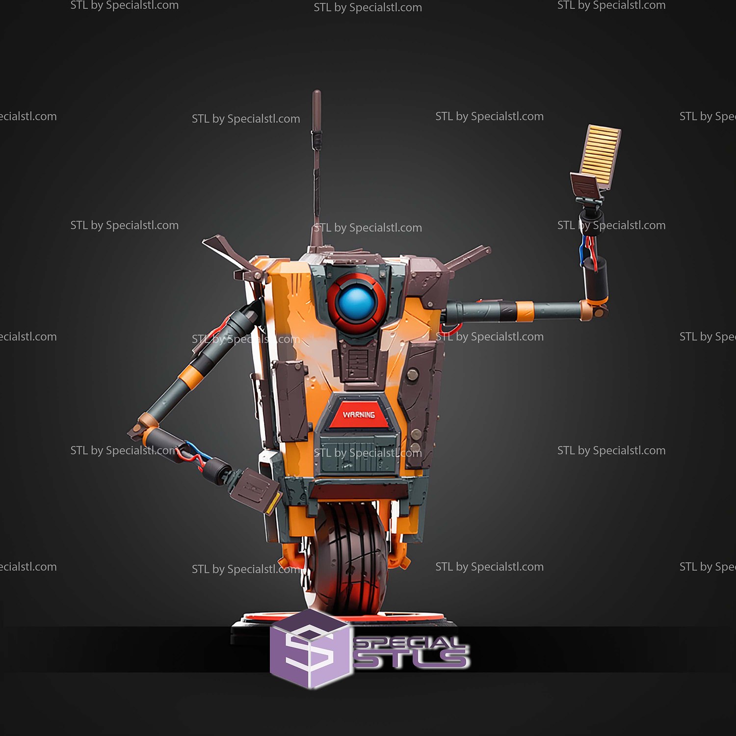 Life Size Claptrap STL Files 3D Model — view 2