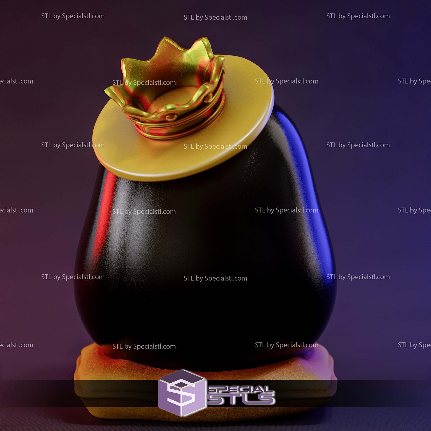 Brook Daruma 3D Printer Files STL Model — view 3