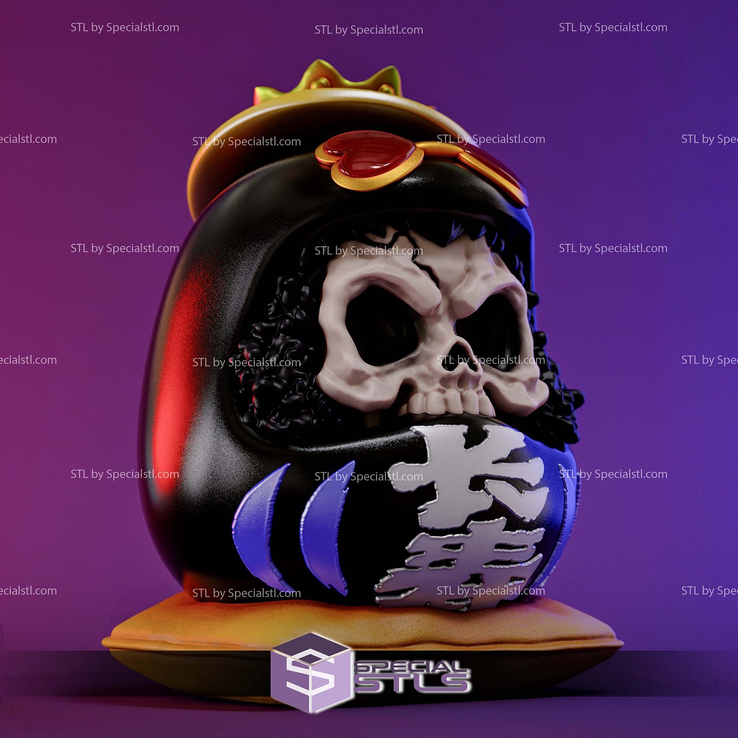 Brook Daruma 3D Printer Files STL Model — view 4