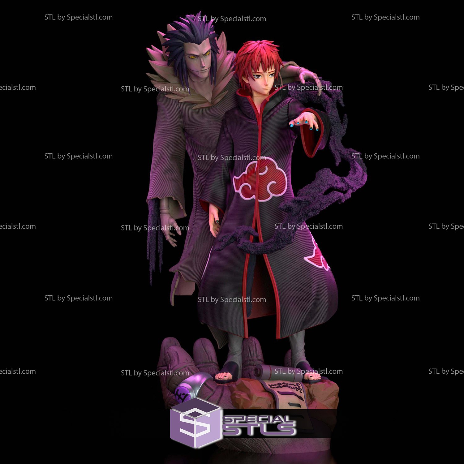 Red Sand Sasori Naruto 3D Printer Files STL Model — view 2