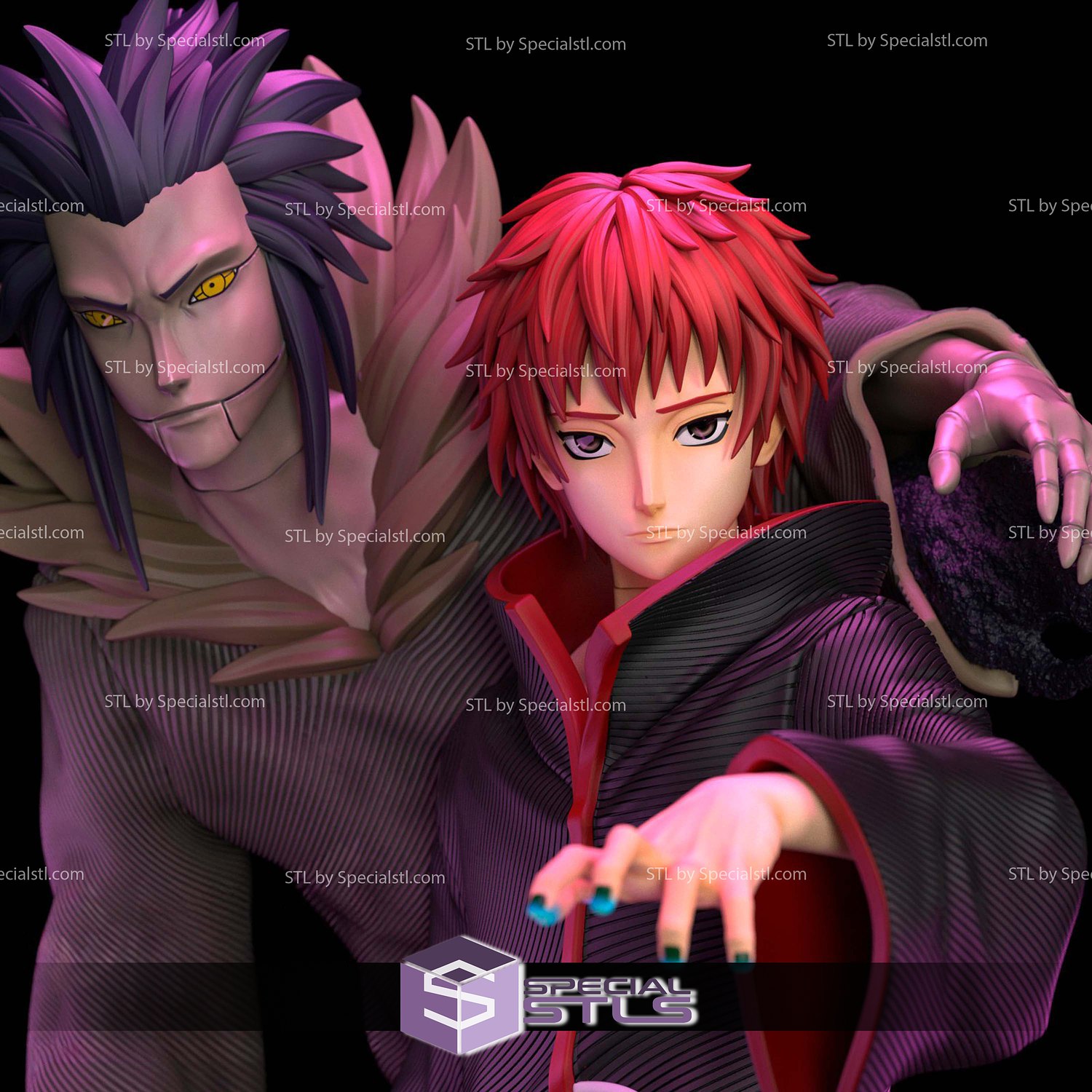 Red Sand Sasori Naruto 3D Printer Files STL Model — view 4