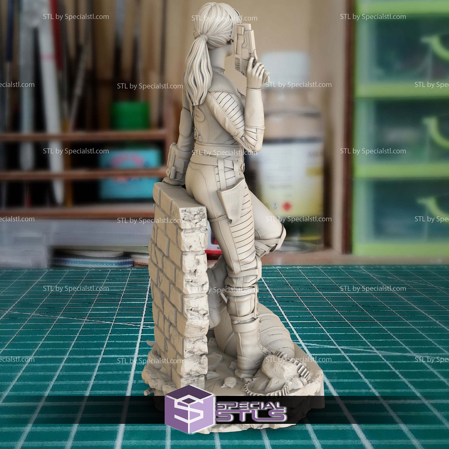 Fallout Lucy by Wall 3D Printer Files STL Model — view 4