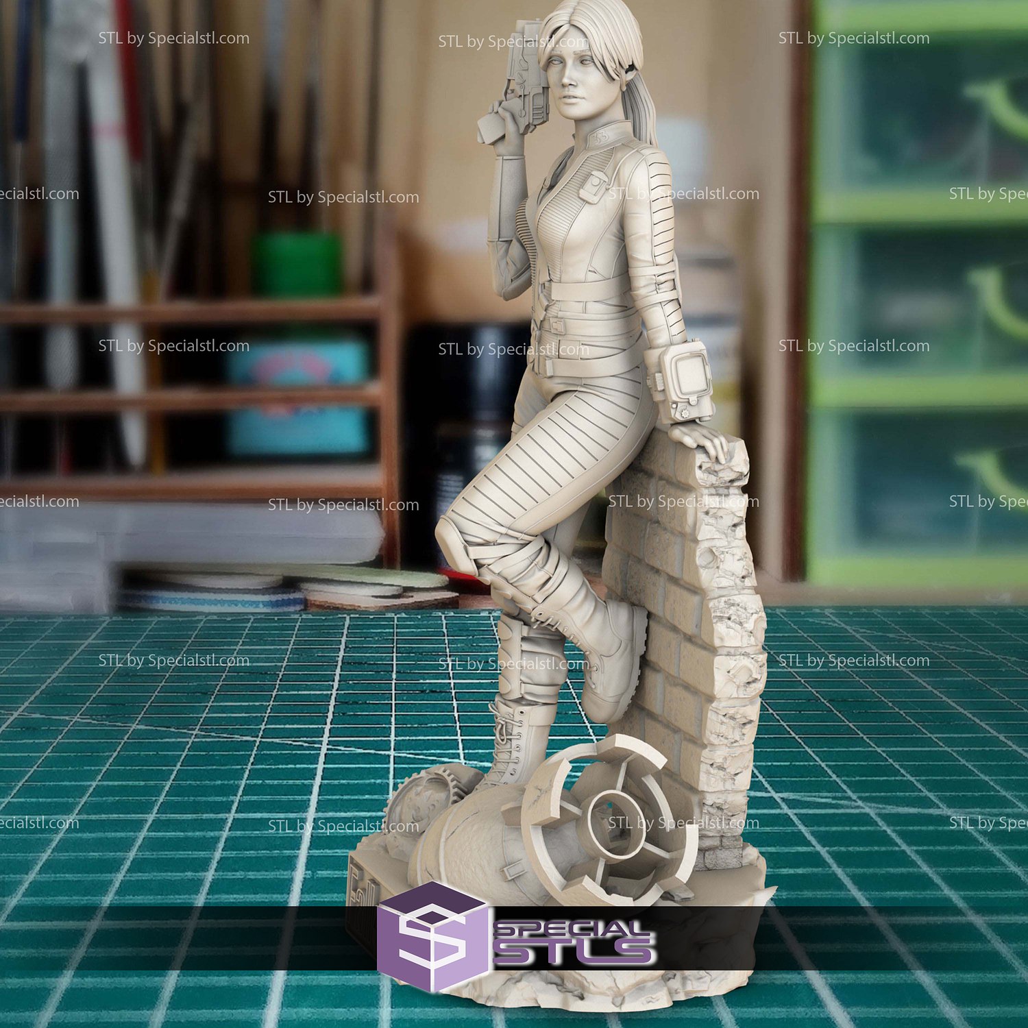 Fallout Lucy by Wall 3D Printer Files STL Model — view 7
