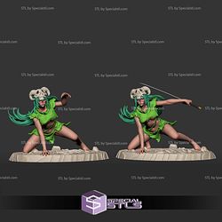Nelliel Battle Pose 3D Printer Files STL Model