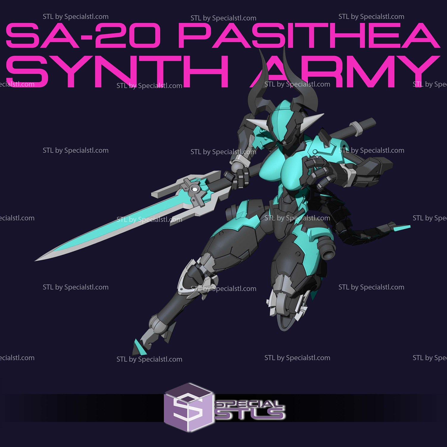 SA-20 Pasithea 3D Printer Files STL Model — view 3
