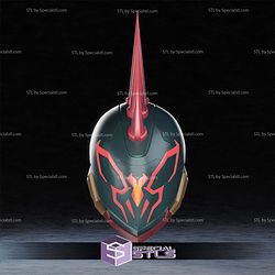 Cosplay STL Files Spider-Punk Marvel Rivals Helmet 3D Model