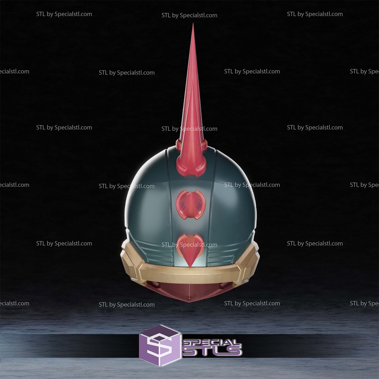Cosplay STL Files Spider-Punk Marvel Rivals Helmet 3D Model — view 3