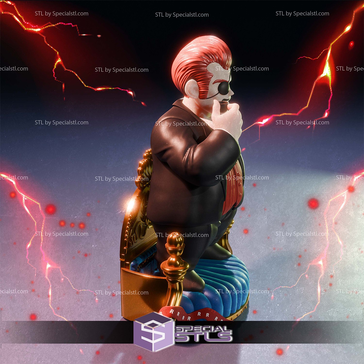 Commander Red Ribbon Dragonball Digital STL Files 3D Model — view 3