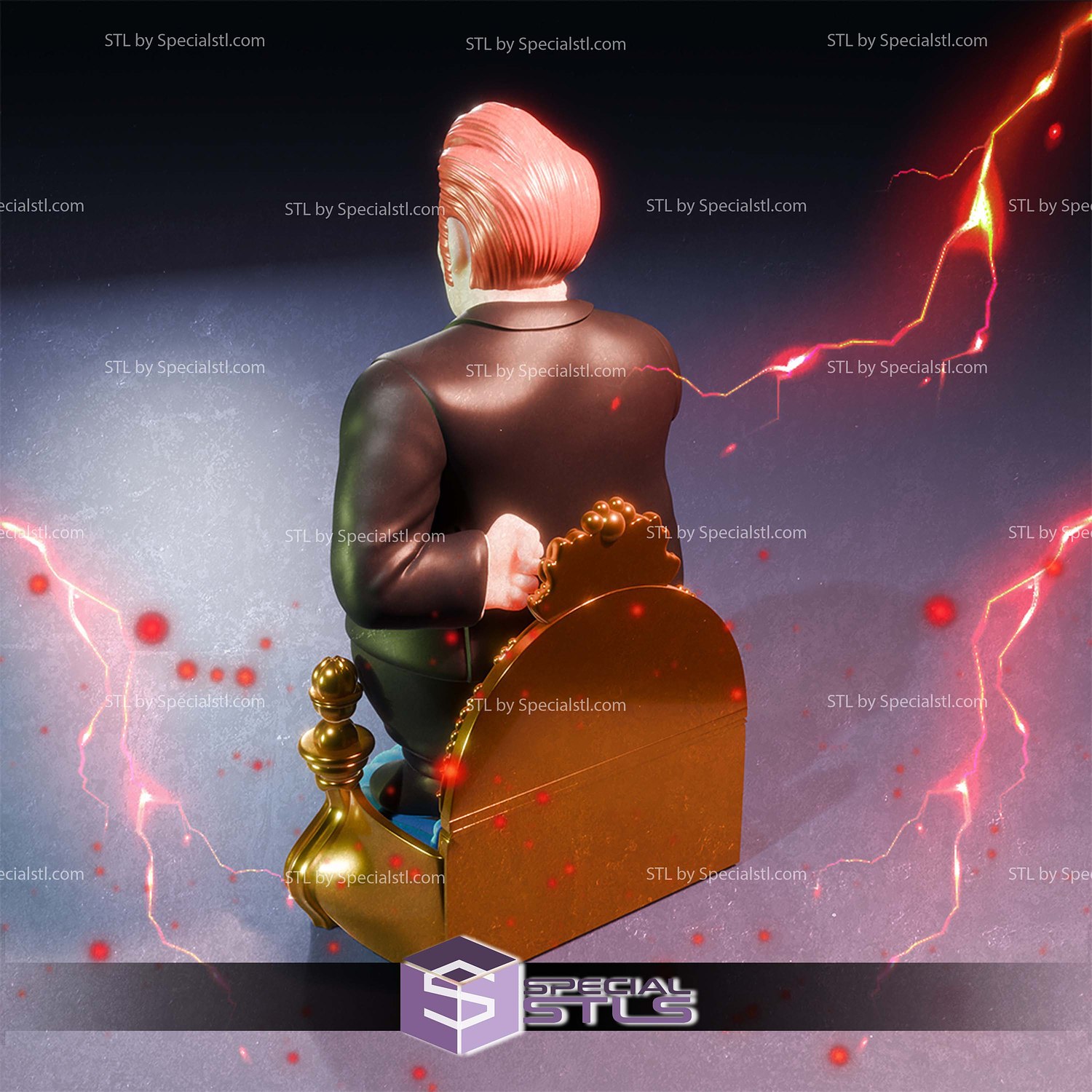 Commander Red Ribbon Dragonball Digital STL Files 3D Model — view 4