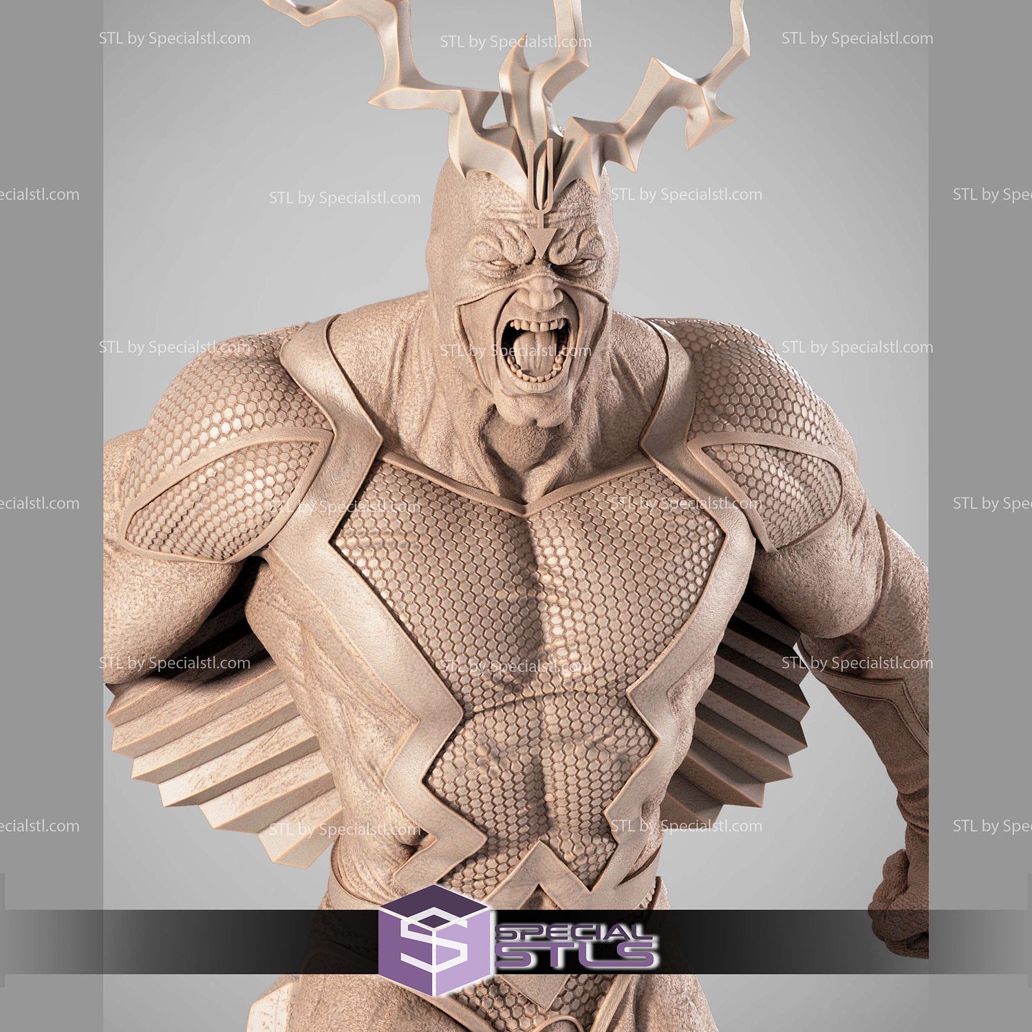 Black Bolt Power 3D Printer Files STL Model — view 4