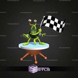 Alien Flag Yogi Space Race STL Files 3D Model