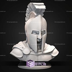 Mini Bust Character Collection STL Leonidas 3D Model