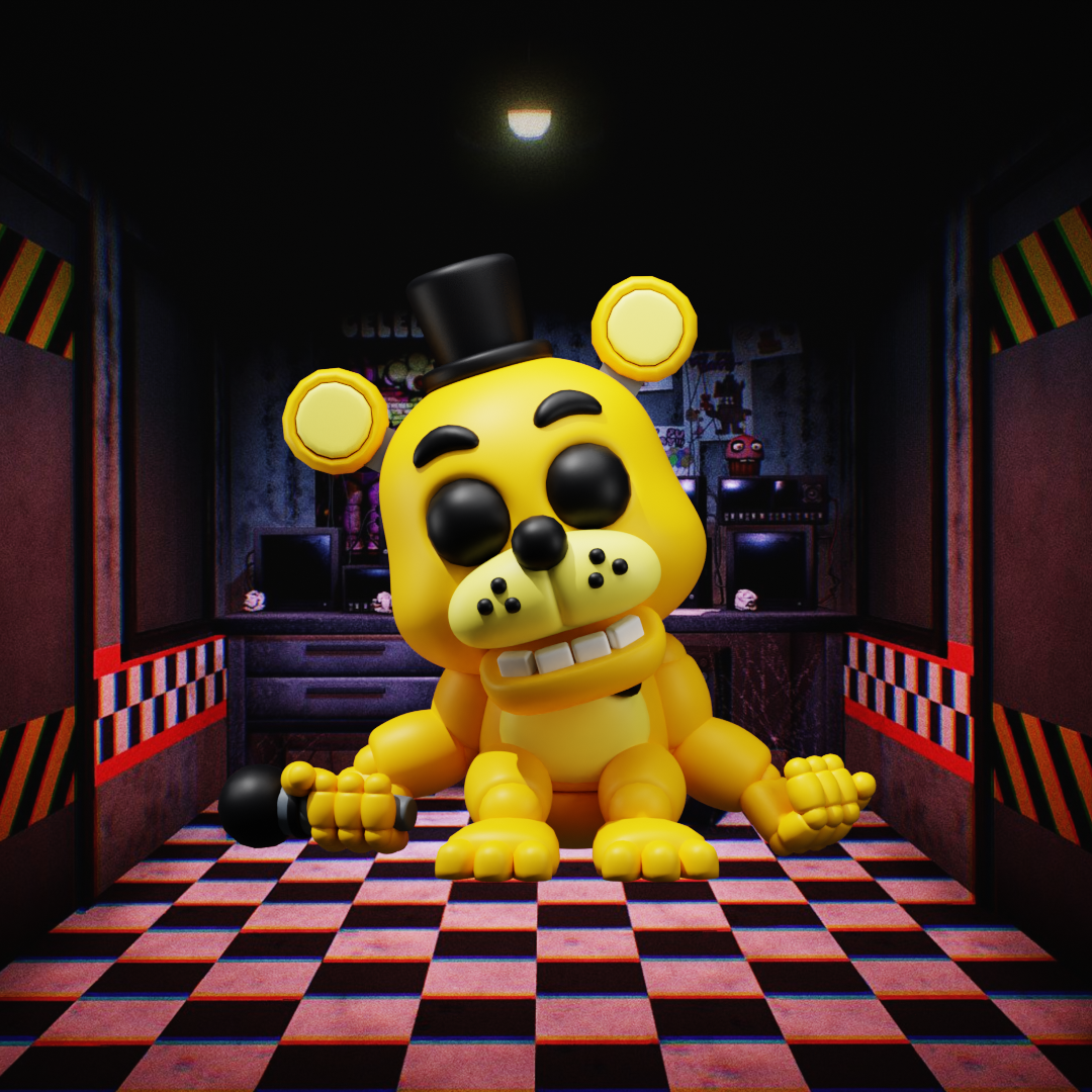 Golden Freddy - FNAF - Fan Art 3D STL Model