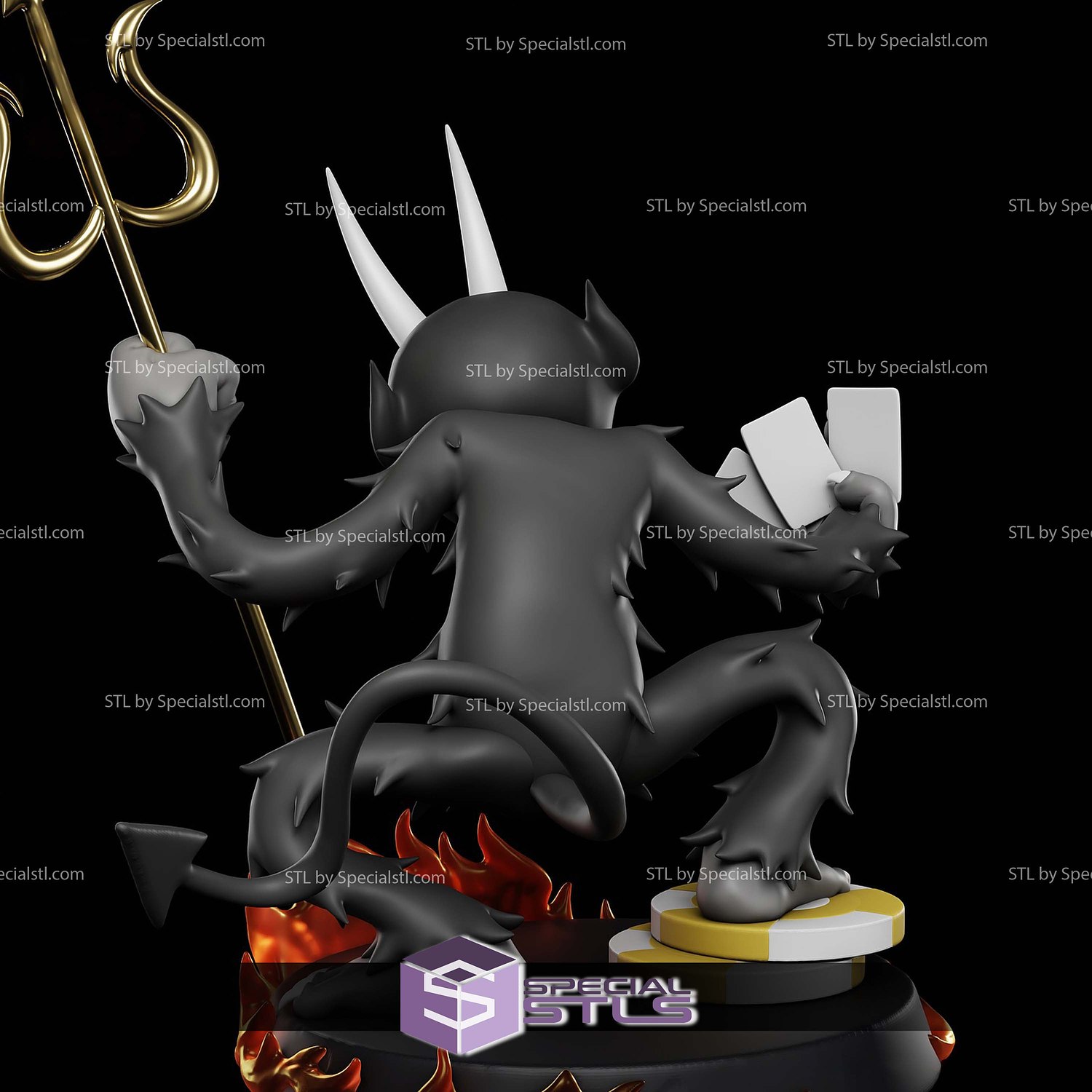 Devil Cuphead STL Files 3D Model — view 3