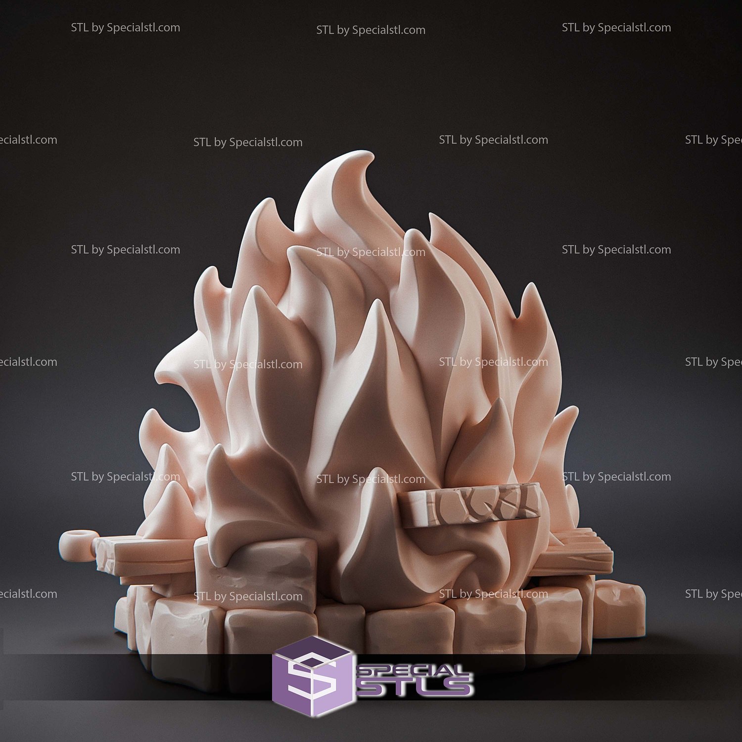 Calcifer Howl Moving Castle 3D Printer Files Model — view 4