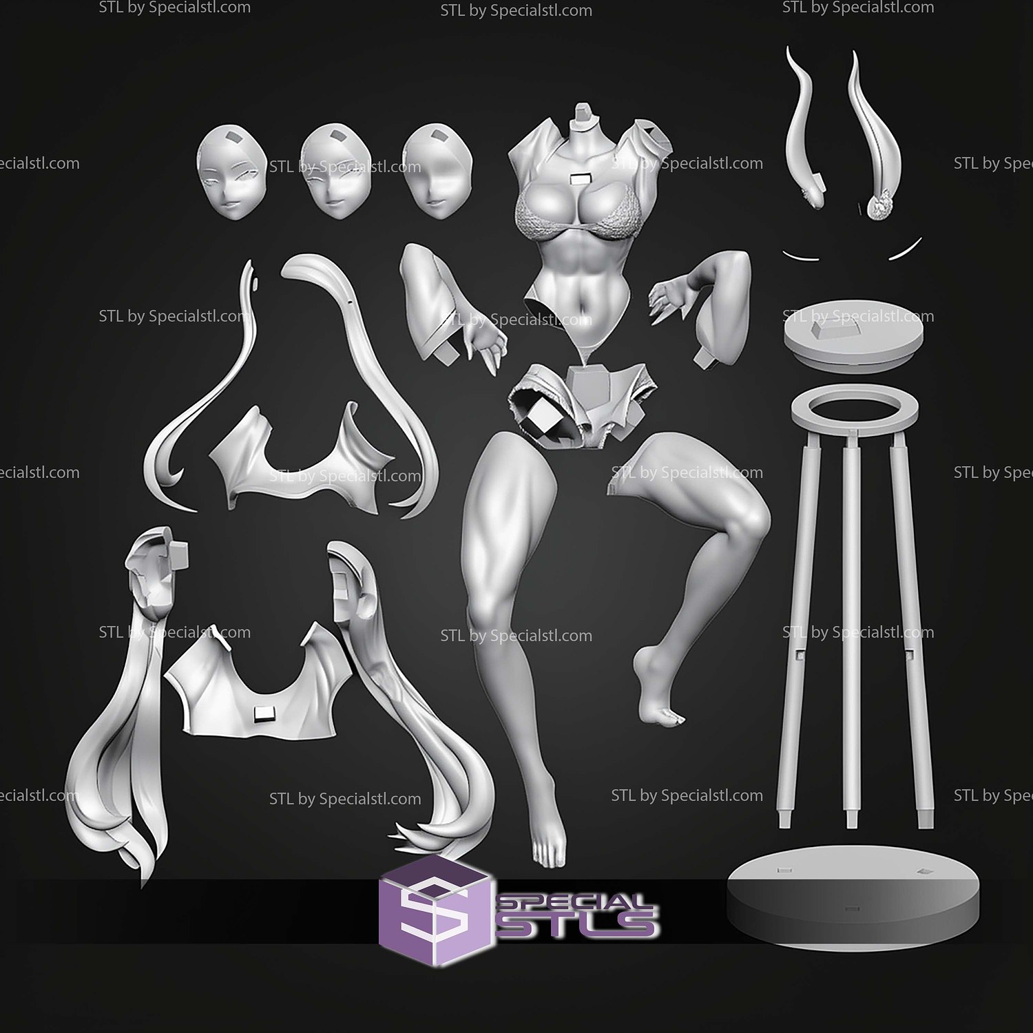 Mirko Gymer On Chair STL Files 3D Model — view 7