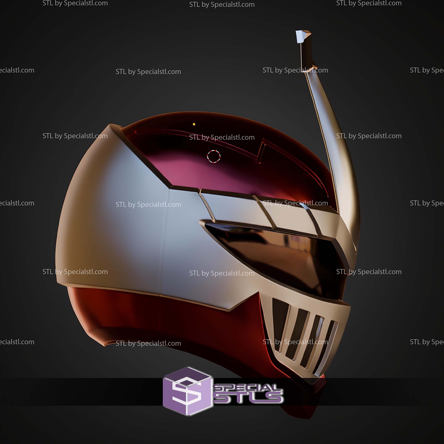 Cosplay STL Files Lord Zedd Ranger Helmet 3D Model — view 4