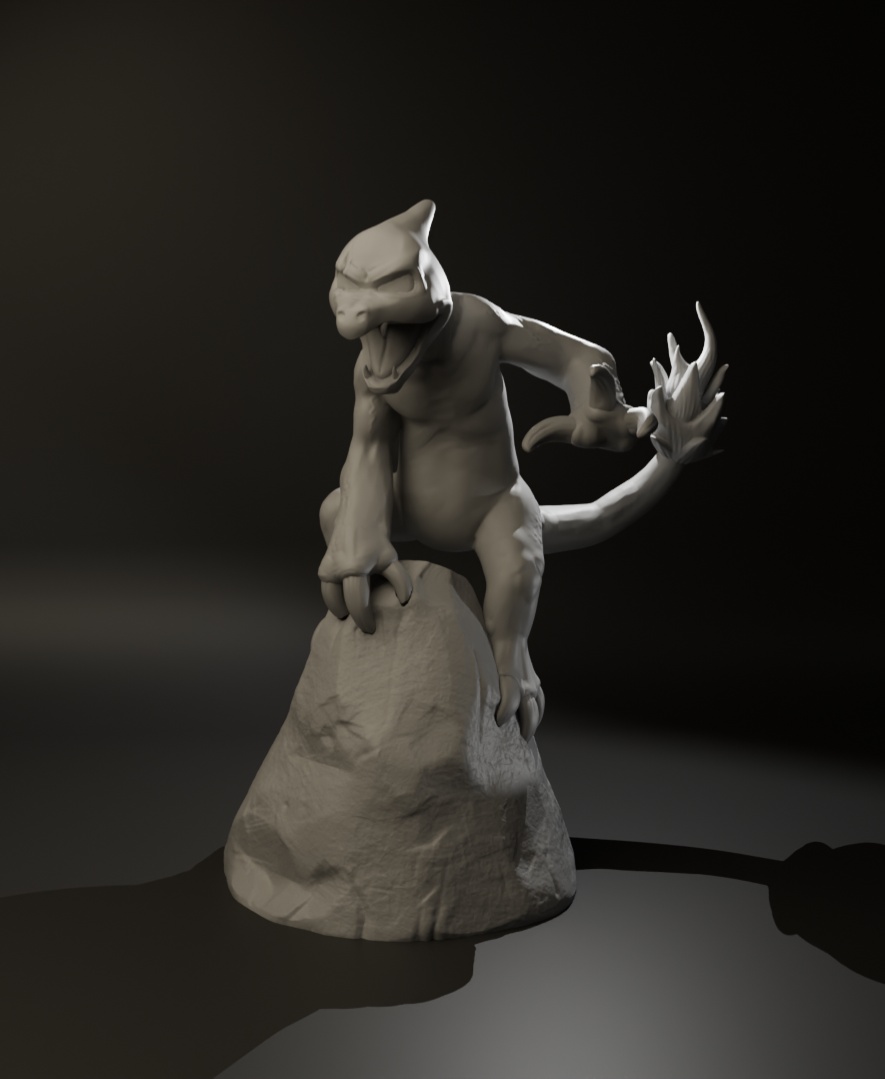 Charmeleon 3D STL Model