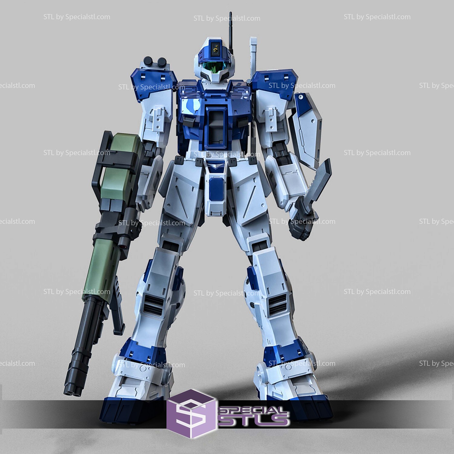 Gundam GM Spartan 3D Printer Files STL Model — view 5