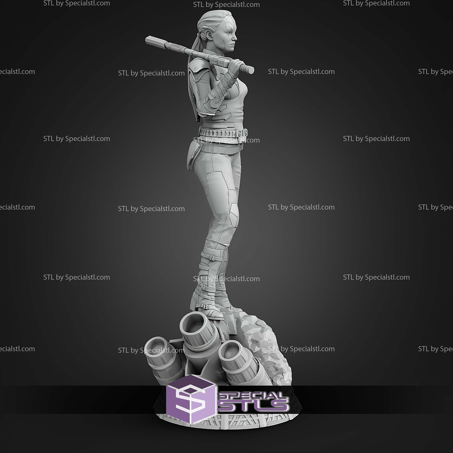 Jaylah Star Trek STL Files 3D Model — view 3