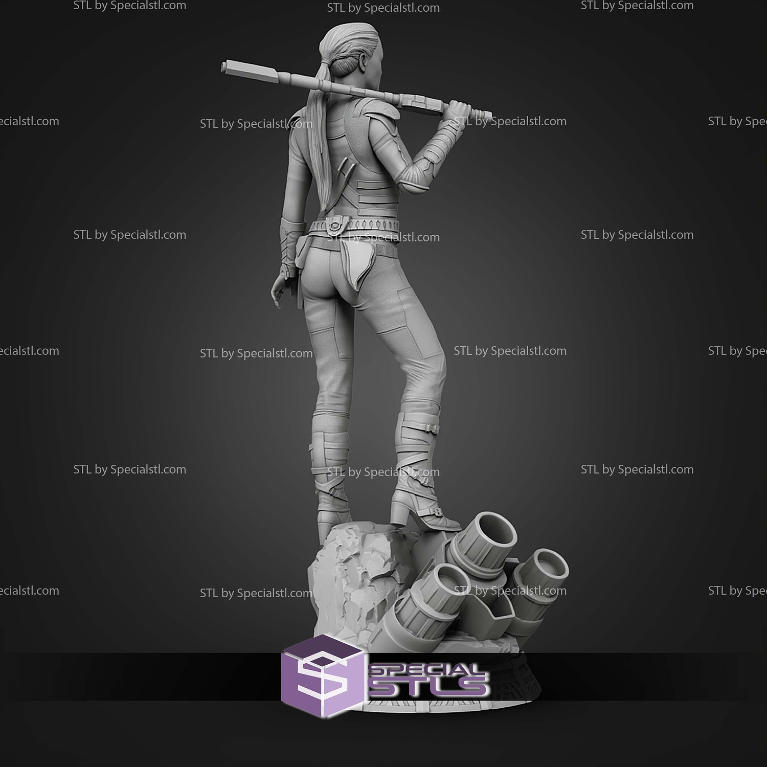 Jaylah Star Trek STL Files 3D Model — view 5
